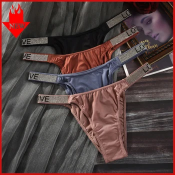 Módní Dámské Sexy Lesklé Kamínky G-string Kalhotky MILOSTNÝ Dopis Skluzu T, Kalhotky, noční Klub, Světlé G String Ženy Tanga Pr