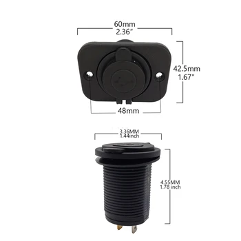 Nabíječka USB Auto Cigaretového Zapalovače Splitter pro Auto Truck Motocykl ATV, Loď Telefon Napájecí Adaptér USB Zásuvka Držák