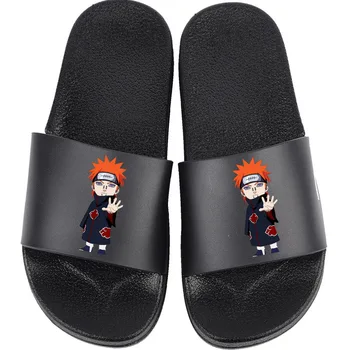 Naruto Přezůvky anime Přezůvky Muži Ženy Kawaii Uchiha Sasuke Kakashi Cosplay jaro léto chlapec Non-slip Velké velikosti domácí obuv #