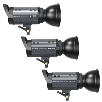 Neewer 1200W Studio Strobe Blesk Osvětlení Kit: (3)400W Monolight+(3)Reflektor Difuzor+(3)Softbox+(3)Lehký Stojan