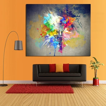 Nejlepší Wall Art Obrázky, Plátno, Světlo, Barevné olejomalby Velké Abstraktní Ruční olejomalba pro Obývací Pokoj Ložnice Dekor