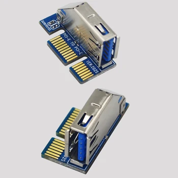 Nejnovější Prodej PCI-E X1 Prodlužovací Kabel Riser Karty Extender USB 3.0 Přenos Kabely PCI-E X1 na 1X Adaptér Adaptador PC Příslušenství