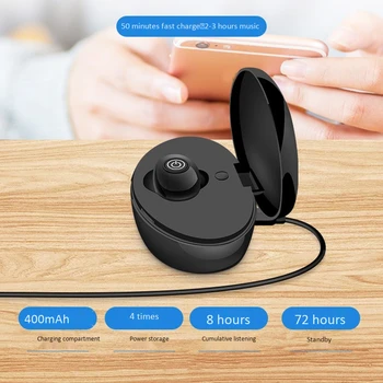 Neviditelná Ruka Zdarma Chytrý Náramek Bluetooth Sluchátka 3D Stereo Mini Sluchátka Herní Sportovní In-Ear Headset