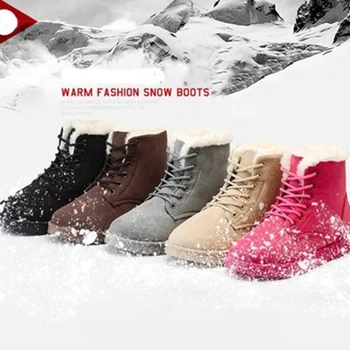 New podzim zima plus sametové tlusté sněhové boty bavlna boty kotníkové boty dámské boty student boty ženy krátké trubice Martin boty
