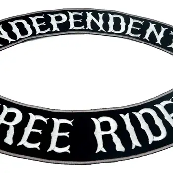 NEZÁVISLÁ FREE RIDER ROCKER Vyšívané Šití Label punk biker Opravy Oblečení Samolepky Oblečení Doplňky Odznak