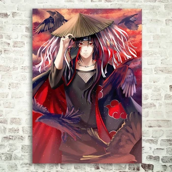 Nordic HD Tištěné Moderní Bez Rámu Anime, Naruto, Sasuke Kakashi Plakát Wall Art Plátno Obrazy Modulární Obrázky Ložnici Doma