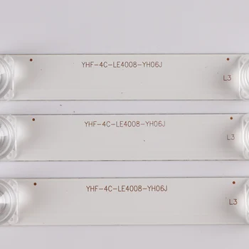 Nová Sada 3 KS 8LED 69cm LED podsvícení strip pro L40F3301B L40P-F 4C-LB4008-HR01J 40D2900 40HR330M08A6 V8 L40E5800A L40F3301B