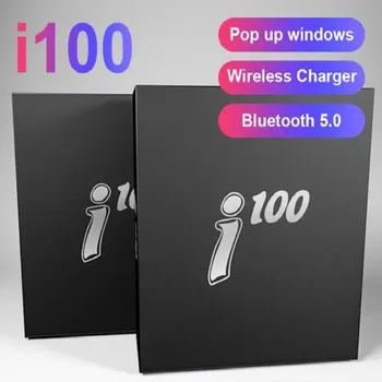Nové i100 TWS bezdrátová sluchátka Bluetooth headset 6D subwoofer pro iphone, xiaomi, Huawei PK i12 i11 i7s i30 i60 i90 i200 i500