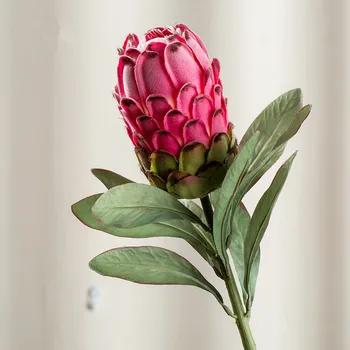 NOVÉ velké Umělé Protea Cynaroides hedvábí+plastové květiny pro Svatební Dekorace věnec umělý kytky flores artificiales