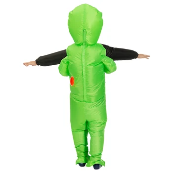 Nový Alien Nafukovací Kostým zeleného mimozemšťana Dospělé děti Legrační Vyhodit Oblek, Párty, Maškarní unisex party cosplay Halloween Kostým