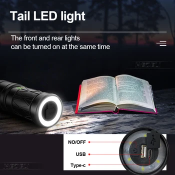 Nový Upgrade Knot Xhp100 Silné světlo XHP LED Taktická Svítilna Pochodeň Xhp90 Baterka Usb Dobíjecí Světlo Blesku 5 Režimů