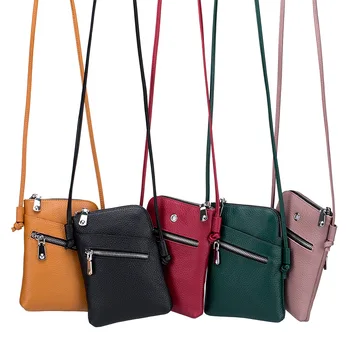 Návrhář Značky Mini Tašky přes Rameno pro Ženy z Pravé Kůže Messenger Bag Univerzální Crossbody Tašky Dámské Malé Kabelky Spojky
