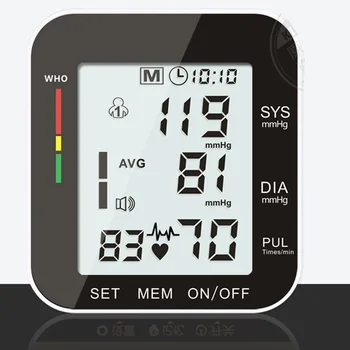 Německo Čip Automatické Náramkové Digitální Monitor Krevního Tlaku Zdravotní Péče, Tonometr, Měřič pro Měření A tepová Frekvence Hot Prodej