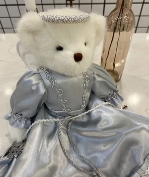 O 36cm Angel medvídek plyš plyšové hračky v sukni plyšové společné teddy bear panenka narozeniny, Vánoční dárek pro dívku, děti