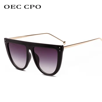 OEC CPO 2019 Nové Náměstí sluneční Brýle, Ženy Značky Design Flat top Nadrozměrných Sluneční Brýle Módní Žena Gradient Odstíny Oculos O197