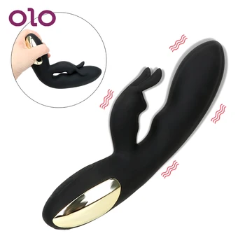 OLO Silikonový Rabbit Vibrátor G-spot Klitoris Stimulátor Ženské Masturbace, Sex Hračky pro Ženy, Dospělé Produktu