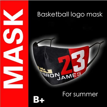 Opakovaně použitelné Hygienické Ochranné Ústa Masky Basketbalový Klub Fanoušků Mondmasker 3D Tisk Ice Hedvábí v Pračce Anti-Prach Prodyšný Masque