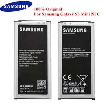 Originální Baterie EB-BG800BBE pro Samsung Galaxy S5 Mini SM-G800 G800F G800A G800H G800M G800R4 G800Y G800R 2100mAh s NFC