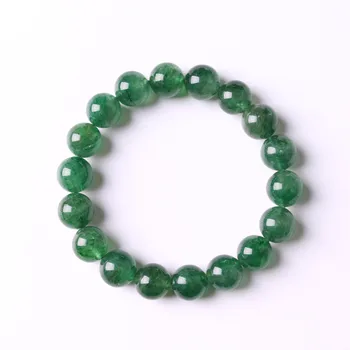 Originální Přírodní Zelené Jahodový Křemen Ženy Muži Jasné Kolo Korálky Náramek Šperky, Módní 7mm 8mm 9mm 10mm AAAAAA