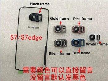 Originální Samsung Transparentní Zadní Kryt Baterie Sklo Pouzdro Pro Samsung GALAXY S7 G9300 S7Edge G9350 Baterie Zadní Případ
