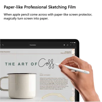 Papír Jako Screen Protector Film Matné PET Anti Glare Malování Pro iPad 9.7 Nové 10.2 Vzduchu Pro 10.5 Face ID 11 12.9 palcový 2018 2019