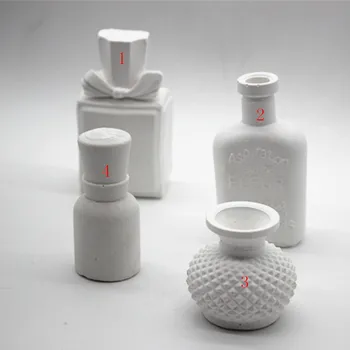 Pevné Omítky láhev váza Mýdlo Formy, 3D Aromatických Sádry auto přívěsek předat řemeslo silikonové formy