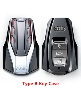 Plastové Auto Klíč, Kryt Řetězu, Držák pro Audi A1 A3 A4 A5 Kupé A6 C5 C6 Q3 Q5 Q7 Q8 TT MK1 8V 8P 8L B8 B6 B9 B7 Příslušenství