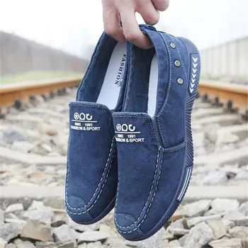 Plátno pánské boty džínové rukáv ležérní pánské boty 2020 nové Tenisky prodyšné pánské boty jaře a na podzim
