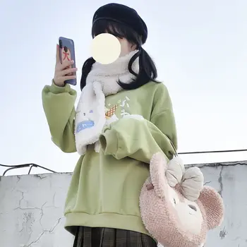 Podzim Zima College Styl Japonské Měkké Dívka, Roztomilý Student Korejské Verzi Volné Přírodě Dívka Mikina Kabát Ženy Módní Roztomilé