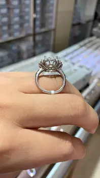 Pouze stříbrný prsten není včetně topaz gem 925 stříbrný prsten držák