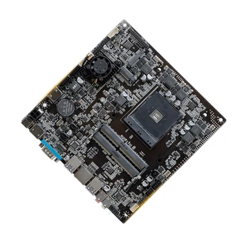Pro AMD A320 Tenké ITX Průmyslové Řídicí Desku AM4 32G Dual-Channel Desktop All-In-One MINI základní Desky Počítače