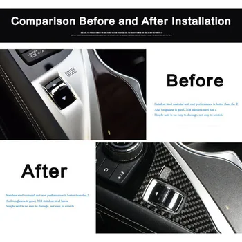 Pro Infiniti Q50 Q60 Uhlíkových Vláken Samolepky Dekorační Kryt čalounění Pás Auto Ovládat Řadicí Panel drive mode panel příslušenství