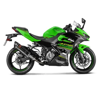 Pro Kawasaki 2018 2019 Ninja400 Z400 Motocykl Výfukového Systému Potrubí Z Uhlíkových Vláken Tlumič Výfuku + Střední Link Výfukového Potrubí Upravené Uniknout