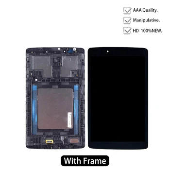 Pro LG G Pad 8.0 V 480 V490 LCD Displej Matrix Digitizér Dotykové Obrazovky Panel, Snímače Skla Tabletu Výměna Sestavy s Rámem