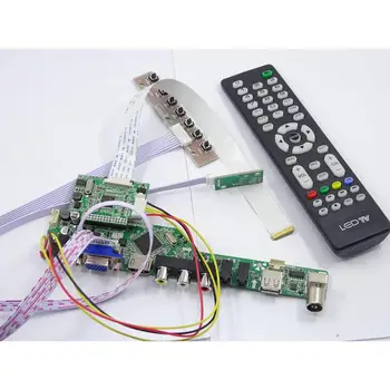 Pro LTN156AT37 1366X768 Panelu Obrazovky AV Controller board kit HDMI EDP TV LCD Audio, USB, VGA LED 2019