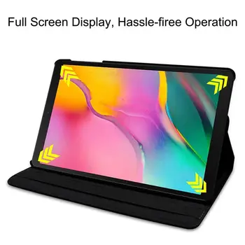 Pro Samsung Galaxy Tab A7 2020 SM-T500 SM-T505 SM-T507 10.4 palcový Tablet 360 Rotační Držák Složit Stand Flip Kožené Kryt