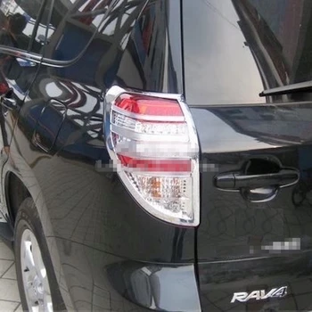 Pro Toyota RAV4 2008-2013 Zadní Světlo, Světla Rám, Kryt zadního světla Panel Trim ABS Chrome Samolepky na Auto-Styling Příslušenství 2ks