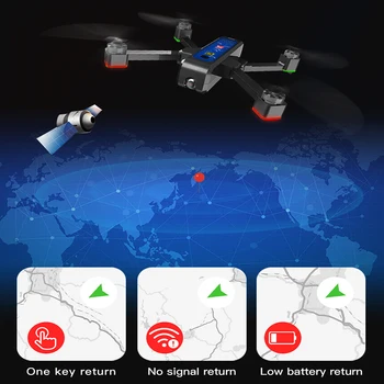 Profesionální GPS Drone Kamera 4K Kvadrokoptéra B4W s HD 4K Video 5G WIFI FPV dálkové Skládací Střídavý RC Drony VS X8SE