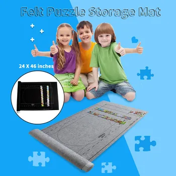 Profesionální Skládačka Deku Hádanky 26x46 Palcový Puzzle Skladování Mat Roll Up Puzzle Až Do 1500 Ks Hračky Pro Děti Hry