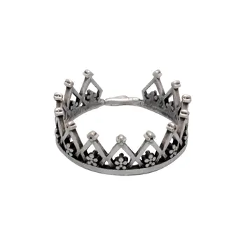 Prsten šperky Crown (bezrozměrné, šperky slitina, stříbrné) 54789