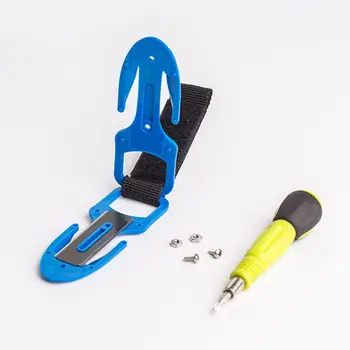 Přenosný Snorking Potápění Line Cutter Net Kabel Nouzové Sečny Ostré Nože Dvoulůžkový Nůž Na Řezání Bezpečnostních Zařízení