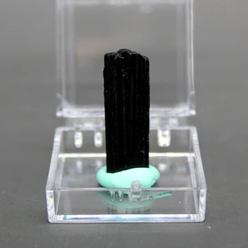 Přírodní Mosambiku, černý turmalín minerální krystal vzorky kameny a krystaly křemene Léčení crystal box velikost 3,4 cm