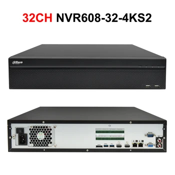 Původní Dahua 64CH NVR NVR608-64-4KS2 32CH NVR608-32-4KS2 H. 265 Max 384Mbps Ultra 12MPX Rozlišení 4K Síťový IP Video Rekordér