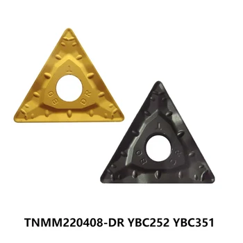 Původní ZCC Karbid Vloží TNMM 220408 TNMM220408-DR YBC252 YBC351 TNMM22 pro Oceli Nástroje na Soustružení Soustruh, Fréza CNC Řezání