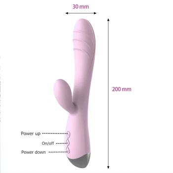 Rabbit Vibrátor G spot Vibrátor pro Ženy, Intimní Zboží Dildo Vibrátor Ženské Stimulátor Klitorisu Sextoys Masér Vibrátor, USB