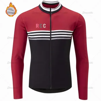 RCC Ralvpha Nové Zimní Tepelné Rouno Cyklistické Oblečení Pánské Jersey jízda na Koni Kolo MTB Oblečení Teplé Ropa Ciclismo Maillot de velo