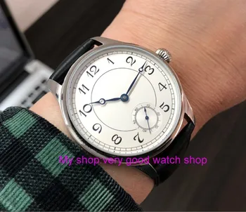 Sapphire crystal 44mm parnis Asijské 6498 17 jewels Mechanické Ruční Vítr hnutí pánské hodinky Mechanické hodinky pa72-8