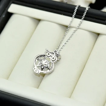 SHDIYAYUN 2020 Jemné Perlové Šperky Náhrdelníky & Osobní Přívěsek Sova Přírodní Perlový Náhrdelník 925 Sterling Silver Šperky Velkoobchod