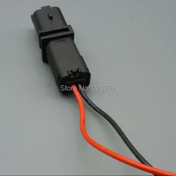 Shhworldsea 2 způsob, 1,5 mm Auto fo uzavřené ženské blinkrů plug Černá Sicma Auto Konektor FO lampa, Zásuvka pro pro Citroen PEUGEOT