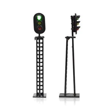 Signální světlo HO scale Model Železniční A Stavební Uspořádání provozu, signál, LED světla 12V Led Model